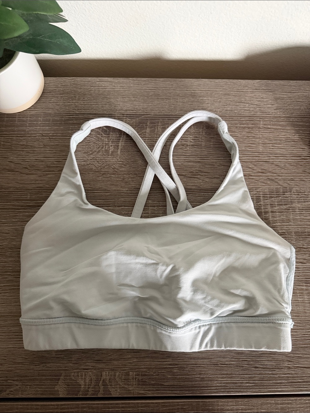 Lululemon light blue energy bra size 4